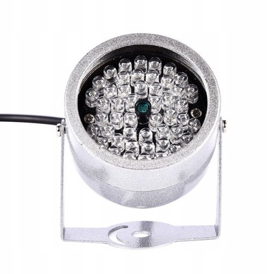 DC 12V 1A OŚWIETLACZ IR 48LED REFLEKTOR ŚWIATŁO WYPEŁNIAJĄCE W PODCZERWIENI