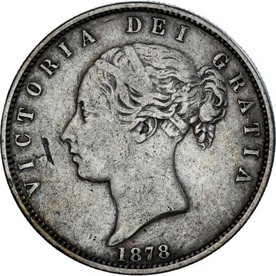 Moneta, Wielka Brytania, Victoria, 1/2 Crown, 1878