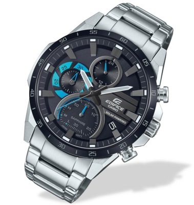 Klasyczny zegarek meski Casio Edifice EFS-S620DB SOLAR SZAFIR Box + Grawer
