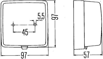 HELLA 2NE 003 315-011 FAROS PRZECIWMGLOWE PARTE TRASERA  