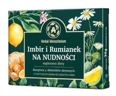 Herbal Monasterium Imbir i Rumianek na Nudności