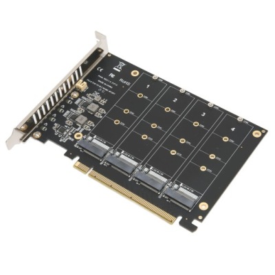 Adapter M.2 PCIE NVMe M.2 do protokołu PCIe 4.0 X16 4-kieszeniowa EC