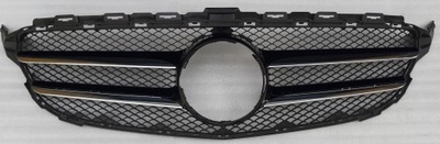 Mercedes c-klasa w205 решётка радиатора решётка радиатора night-paket чёрный фото №1