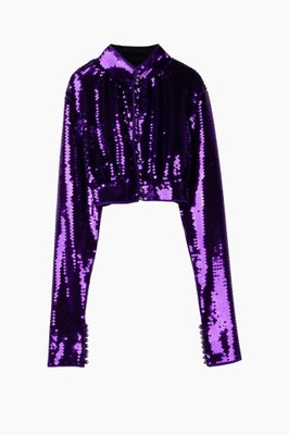 H&M Rabanne 44/XXL, cekinowa kurtka