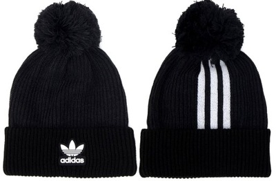 ADIDAS CZAPKA ZIMOWA BEANIE GRUBA CIEPŁA POMPON