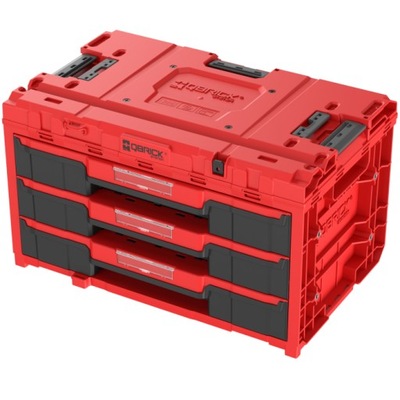 Skrzynka z szufladami Qbrick System ONE 2.0 DRAWER 3 TOOLBOX EXPERT RED