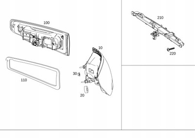 Фара задняя правый левый mercedes gls x167 фото №1