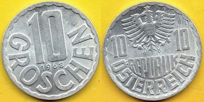 Austria 10 Groschen 1968 r.