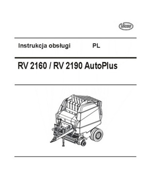 VICON RV 2160, 2190 AUTOPLUS - ИНСТРУКЦИЯ PL фото