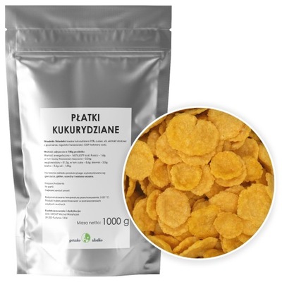 PŁATKI KUKURYDZIANE płatki corn flakes musli 1kg