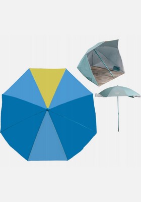 Namiot-parasol parawan plażowy 2 w 1