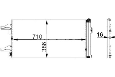 MAHLE CONDENSADOR DE ACONDICIONADOR CITROEN JUMPER FIAT DUCATO PEUGEOT BOXER  