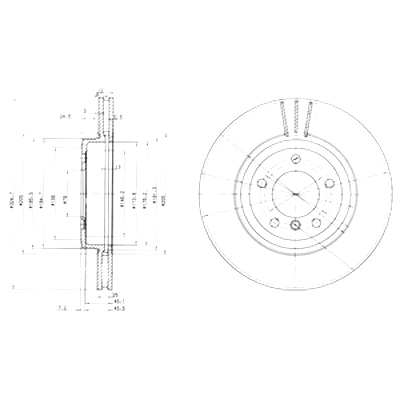 DRIVE+ ДИСКИ ТОРМОЗНЫЕ ТОРМОЗНЫЕ 2 ШТУКИ. ПЕРЕД BMW 3 2.5B 00-05 ВЕНТИЛИРУЕМЫЕ