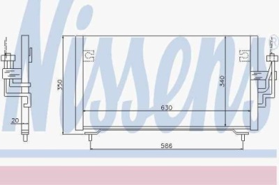 Радіатор кондиціонера mitsubishi фото №1
