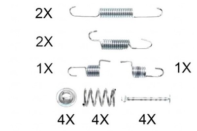 A.b.s. пружини do колодка ham. chevrolet lacetti фото №1
