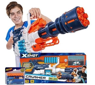 X-SHOT PUŠKA CRUSHER MINIGUN + 30 ŠÍPOK NERF