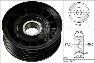 Ina ролик ремінь ford b-max 1.0 ecoboost jk фото №1