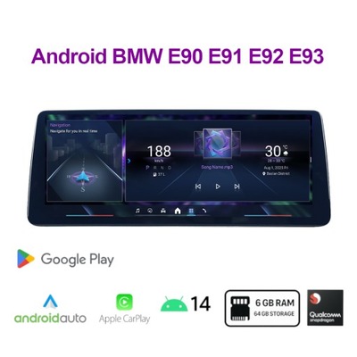 Radio Android BMW E90 E91 E92 E93 Android Carplay / Qualcomm 668s 6 GB RAM