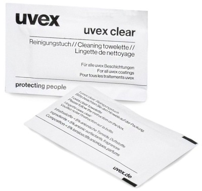 Chusteczka nawilżana do czyszczenia okularów UVEX