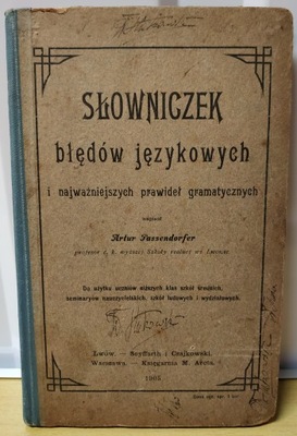 Słowniczek błędów językowych i ... - 1905