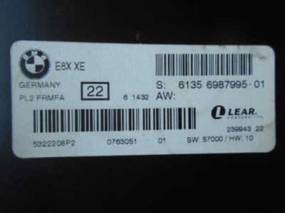 Модуль блок керування світла bmw e81 e82 e87 6987995 фото №1
