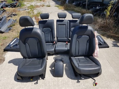 Audi q5 8r lift 12-16r сиденья кожаный заднее сиденье фото №1