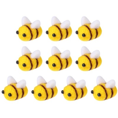 Wełniany filc pszczoła pluszowe zabawki dla dzieci miód 30 szt