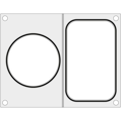 Matryca do zgrzewarki CAS CDS-01 na tackę bez podziału 178x113 mm + pojemni