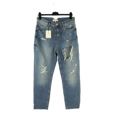 SPODNIE DAMSKIE RIVER ISLAND NIEBIESKIE JEANSY 40