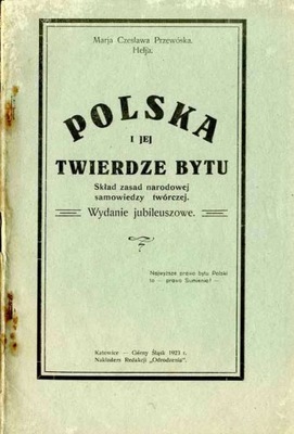 Maria Przewóska, Polska i jej twierdze bytu 1923