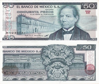 Meksyk 1981 - 50 pesos - Pick 73 UNC