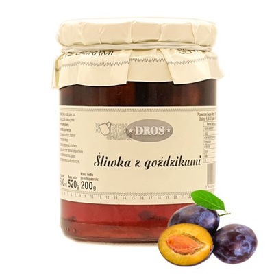 Śliwka z goździkami 500 ml / 520 g – DROS