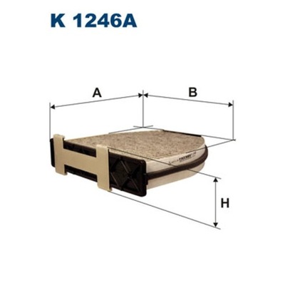 FILTR, VENTILACIÓN PRZESTRZENI PASAZERSKIEJ FILTRON K 1246A  