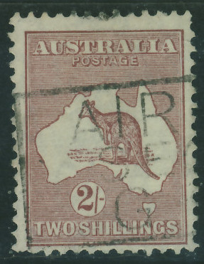 Australia 2 sh. - Kangur , Mapa