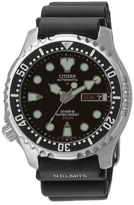 Citizen zegarek męski NY0040-09EE czarny datownik