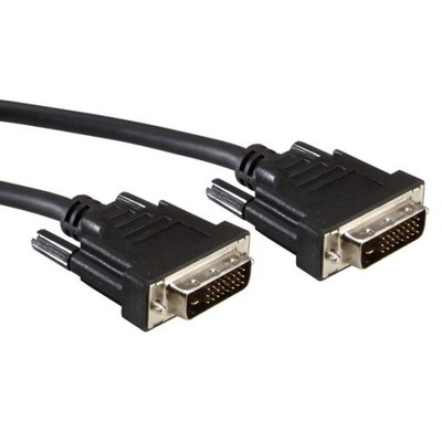 Kabel do monitora DVI M dual link 5m czarny