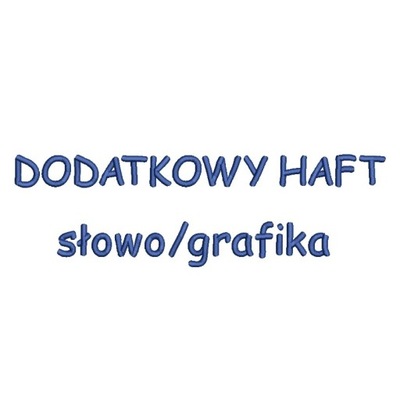 KUP zwiększenie haftu - dodatkowy wyraz, grafika