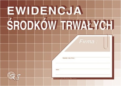 Ewidencja środków trwałych A5 K-8 K8