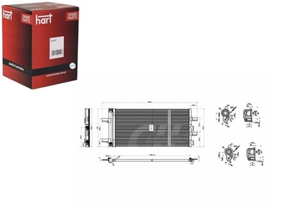 КОНДЕНСАТОР КОНДЕНСАТОР КОНДИЦИОНЕРА BMW 2 F45 14- HART