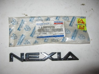 NEXIA ŽENKLELIS LOGO UŽRAŠAS EMBLEMA 96211220 