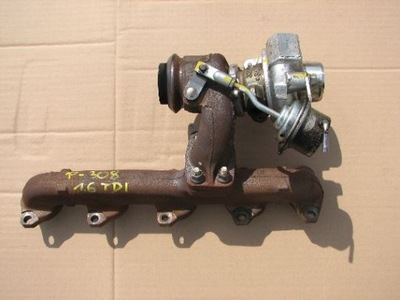 Турбонагнітач турбіна peugeot 308 1.6 hdi 2008 r. фото №1