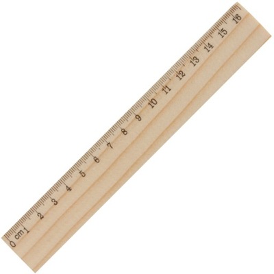 LINIJKA 16 cm DREWNIANA 16cm z drewna sosnowego