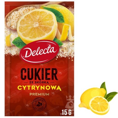Delecta Cukier premium że Skórką cytrynową 15g