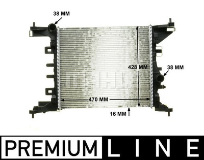 RADUADOR DEL MOTOR MAHLE CR 1187 000P  