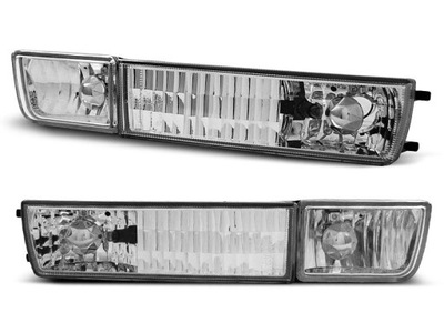 Поворотники передние + противотуманные фары vw golf 3 vento хром фото №1