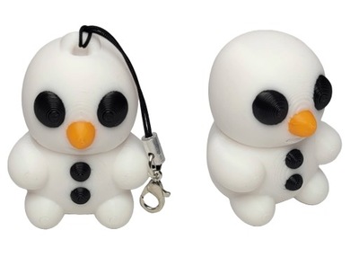 Brelok Ruchoma figurka bałwanka bałwan świąteczny druk 3D