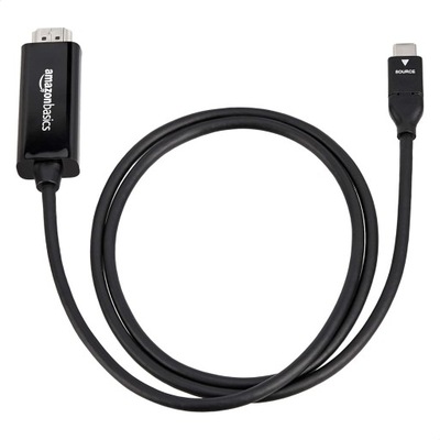 Adapter Amazon Basics z USB-C na HDMI (Thunderbolt 3) 4K przy 30 Hz 1.8m