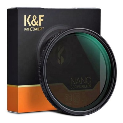 Filtr szary regulowany K&F Concept Nano X (ND8-ND128) 49mm