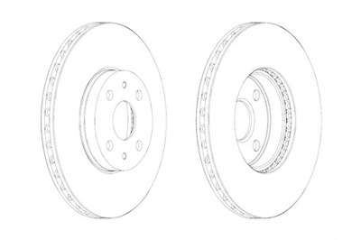 FERODO ДИСКИ ДИСКОВЫЕ ТОРМОЗНОЕ 2SZT. ПЕРЕД TOYOTA RACTIS YARIS YARIS VIOS фото