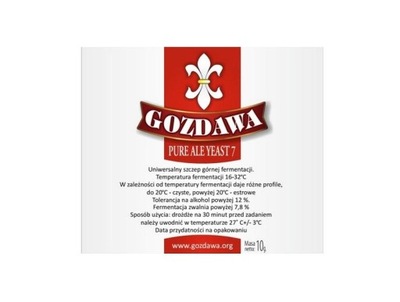 Drożdże do piwa górnej fermentacji Pure Ale Yeast